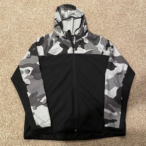 Nike dri-fit Full Zip Hoodie Gray Camo